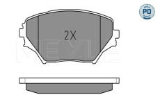 Sada brzdových destiček, kotoučová brzda MEYLE 025 235 8517/PD