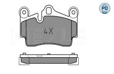 Sada brzdových destiček, kotoučová brzda MEYLE 025 236 9417/PD