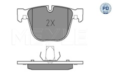 Sada brzdových destiček, kotoučová brzda MEYLE 025 237 3116/PD