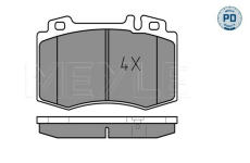 Sada brzdových destiček, kotoučová brzda MEYLE 025 237 4517/PD