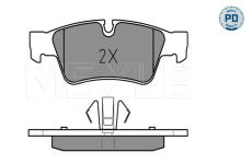 Sada brzdových destiček, kotoučová brzda MEYLE 025 239 2318/PD