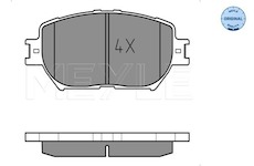 Sada brzdových destiček, kotoučová brzda MEYLE 025 239 2817