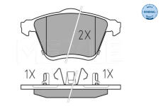 Sada brzdových platničiek kotúčovej brzdy MEYLE 025 240 0218/W