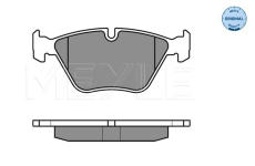 Sada brzdových destiček, kotoučová brzda Meyle 025 240 9620