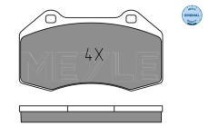 Sada brzdových destiček, kotoučová brzda Meyle 025 241 6215