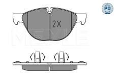 Sada brzdových destiček, kotoučová brzda MEYLE 025 241 7219/PD