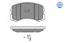 Sada brzdových destiček, kotoučová brzda Meyle 025 242 9116