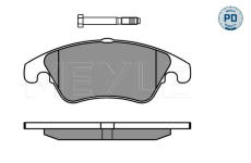 Sada brzdových destiček, kotoučová brzda MEYLE 025 243 1019/PD
