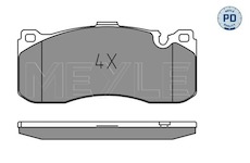 Sada brzdových destiček, kotoučová brzda MEYLE 025 243 1617/PD
