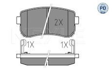 Sada brzdových destiček, kotoučová brzda MEYLE 025 243 2015/PD