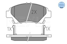 Sada brzdových destiček, kotoučová brzda Meyle 025 249 7915/W