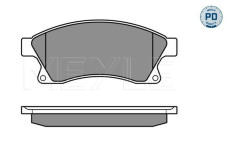 Sada brzdových destiček, kotoučová brzda MEYLE 025 250 3118/PD