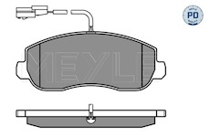 Sada brzdových destiček, kotoučová brzda MEYLE 025 251 4718/PD