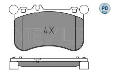 Sada brzdových destiček, kotoučová brzda MEYLE 025 252 1917/PD