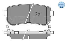 Sada brzdových destiček, kotoučová brzda Meyle 025 256 7716