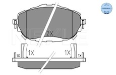 Sada brzdových destiček, kotoučová brzda Meyle 025 256 9819