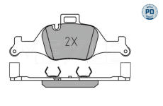 Sada brzdových destiček, kotoučová brzda MEYLE 025 259 0018/PD