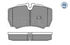 Sada brzdových destiček, kotoučová brzda MEYLE 025 291 2320/PD