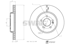 Brzdový kotouč SWAG 33 10 2719