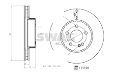 Brzdový kotouč SWAG 33 10 2737