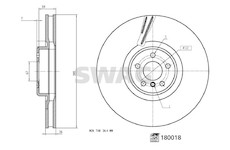 Brzdový kotouč SWAG 33 10 6306
