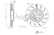 Brzdový kotouč SWAG 33 10 7309