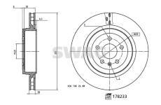 Brzdový kotouč SWAG 33 10 7352