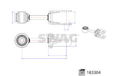 Tyc/vzpera, stabilisator SWAG 33 10 8904