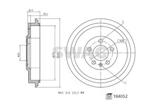Brzdový buben SWAG 33 10 9260