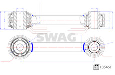 Tyč/vzpěra, zavěšení kol SWAG 33 10 9927