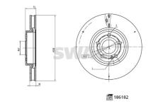 Brzdový kotouč SWAG 33 11 0293