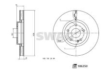 Brzdový kotouč SWAG 33 11 0369