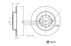 Brzdový kotouč SWAG 33 11 0866