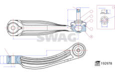 Tyč/vzpěra, stabilizátor SWAG 33 11 1102