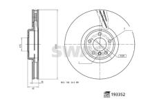 Brzdový kotouč SWAG 33 11 1199
