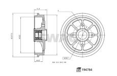 Brzdový buben SWAG 33 11 1760