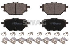 Sada brzdových destiček, kotoučová brzda SWAG 33 11 1856