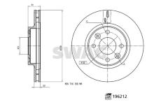 Brzdový kotouč SWAG 33 11 2057