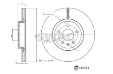 Brzdový kotouč SWAG 33 11 2058
