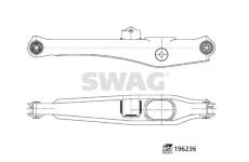 Řídicí páka, zavěšení kol SWAG 33 11 2073