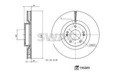 Brzdový kotouč SWAG 33 11 2372