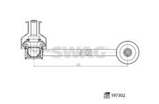 Tyc/vzpera, stabilisator SWAG 33 11 2556