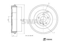 Brzdový buben SWAG 33 11 3022