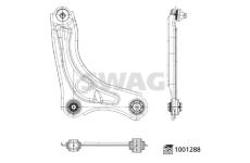 Řídicí páka, zavěšení kol SWAG 33 11 3921