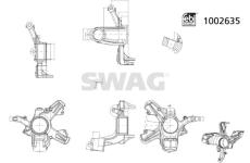 Čep nápravy, zavěšení kol SWAG 33 11 4293