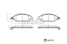 Sada brzdových destiček, kotoučová brzda SWAG 33 11 4317