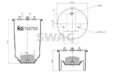 Mech, pneumaticke odpruzeni SWAG 37 10 2720