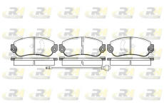Sada brzdových destiček, kotoučová brzda ROADHOUSE 2031.06