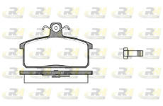 Sada brzdových platničiek kotúčovej brzdy ROADHOUSE 2128.40
