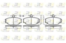 Sada brzdových platničiek kotúčovej brzdy ROADHOUSE 2141.02